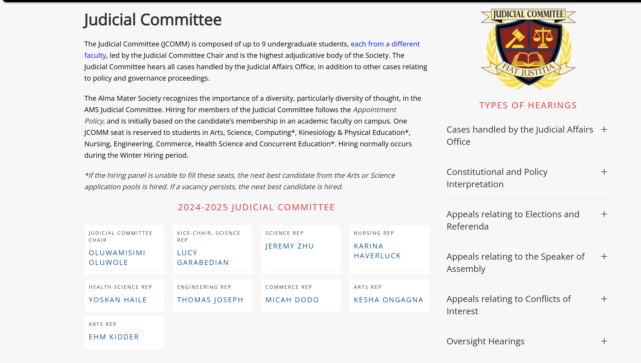 Judicial Committee